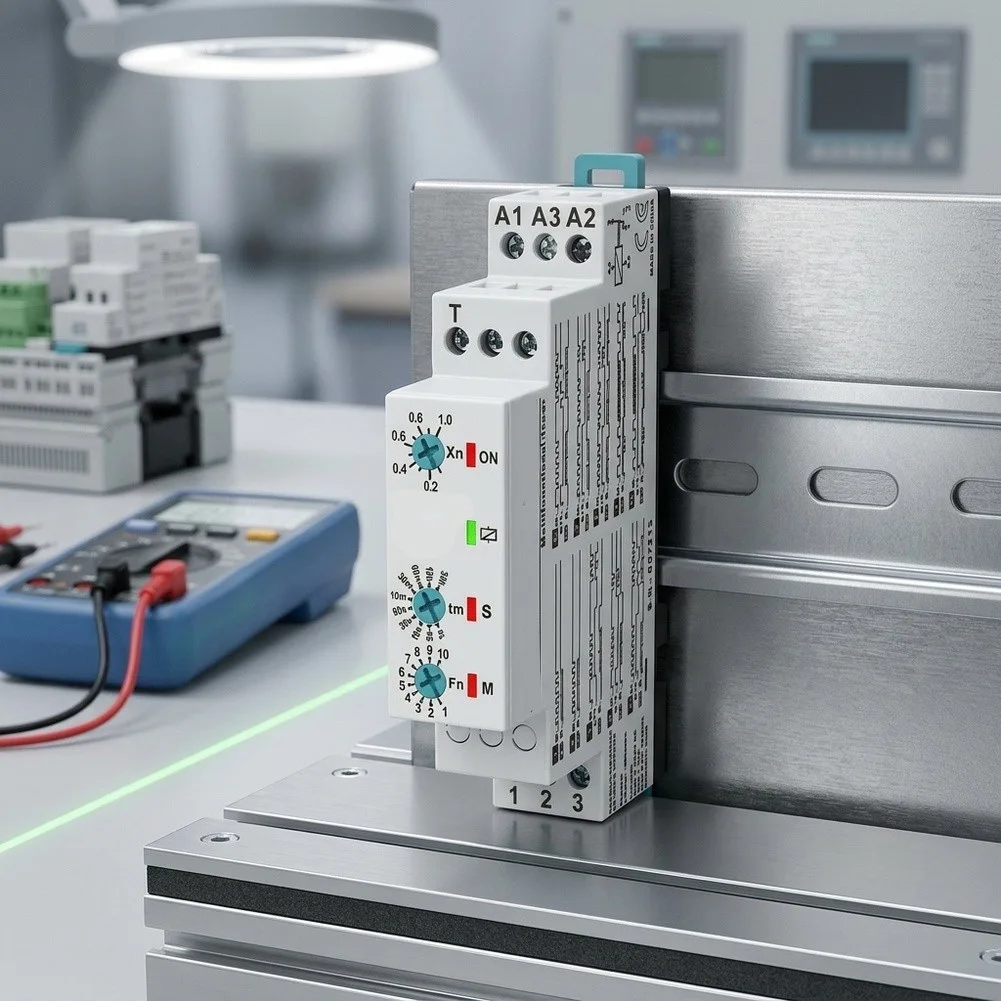 ERX-10 Multifunctional Timer Relay 220VAC Or 110VAC 24V AC/DC Adjustable Electronic Time Relay For Industrial Application