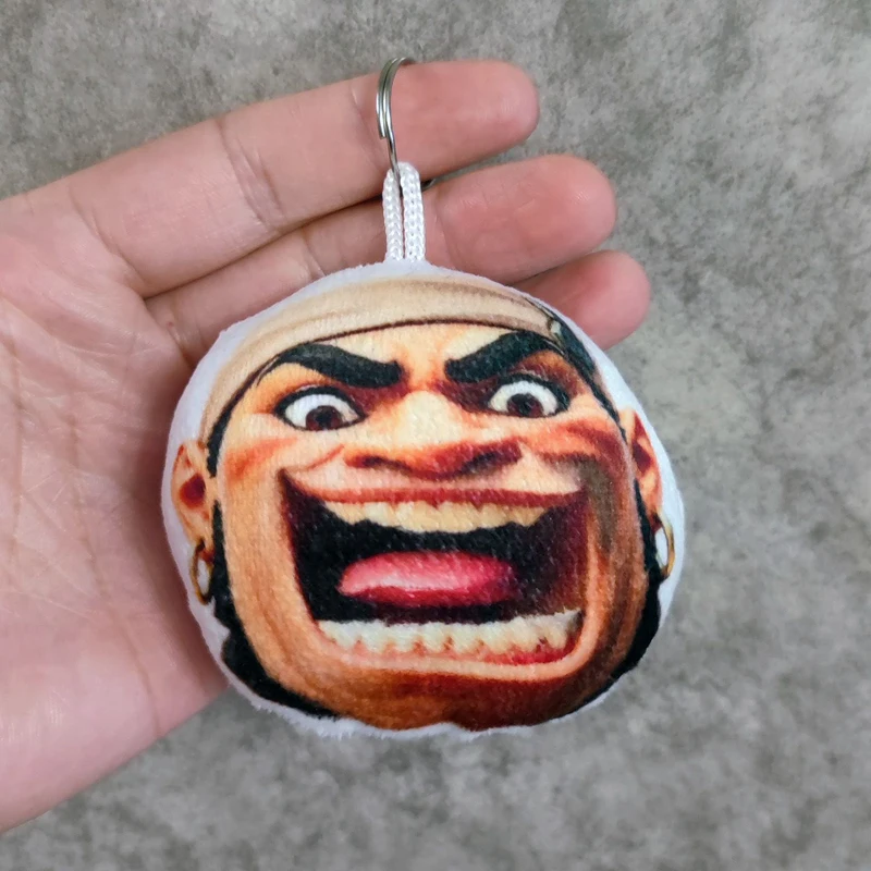 8cm Cute Open Mouth Mauga‌ Plush Doll Pressing Can Make SSVGG Sound Overwatch 2 Maugaloa Malosi Keychain Anime Game Plushie Toy