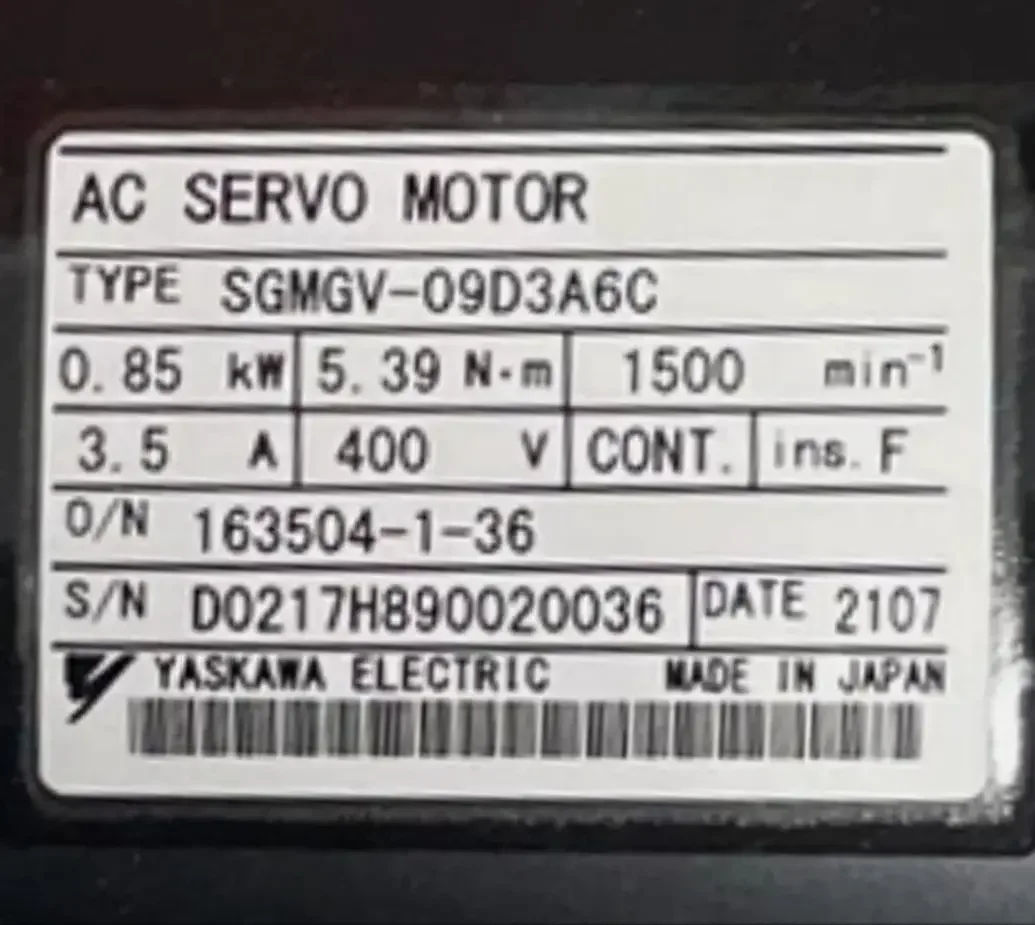 

SGMGV-09D3A6C Brand New Servo Motor Original Genuine，Fast shipping，SGMGV 09D3A6C