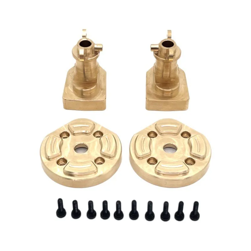 Brass Front and Rear Axle Counterweight Blocks Gear Cover For MJX 1/12 H12Y H12Y+ RC Car Parts