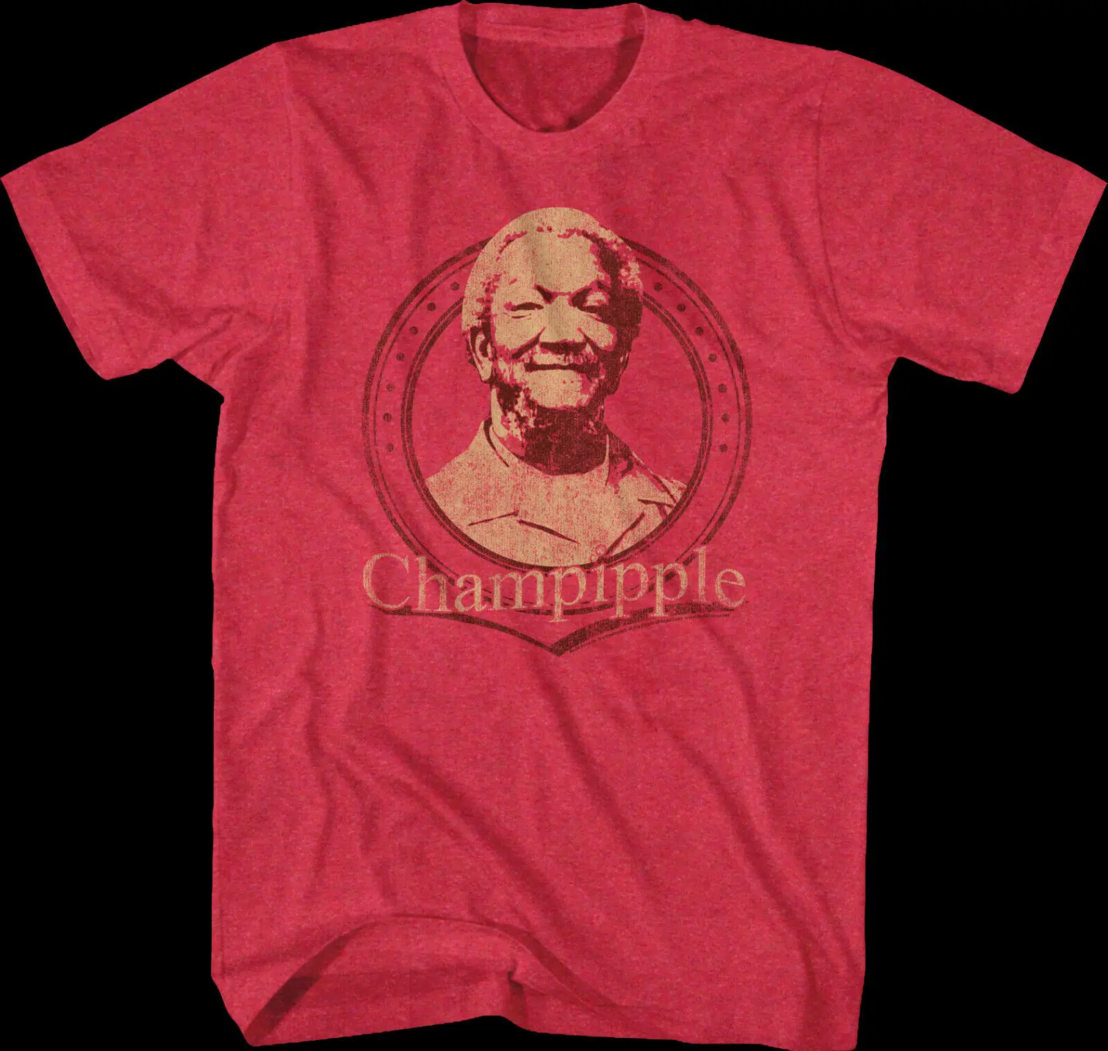 Sanford Son Funny 70's TV Show Fred Loves Champipple Men's T Shirt REDD FOXX