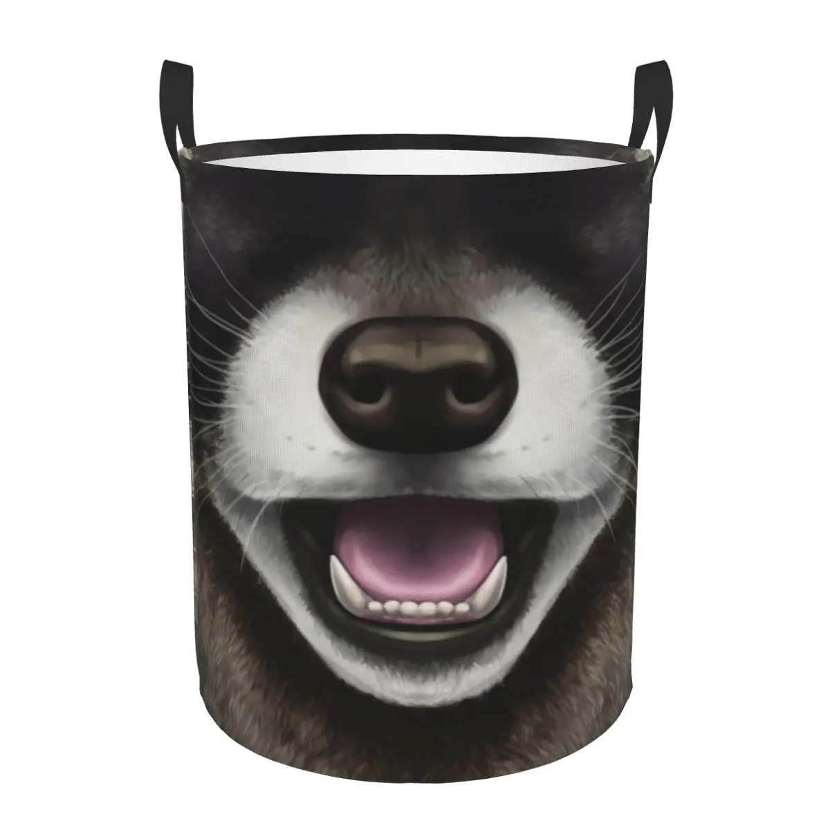 Funny Animal Raccoon Laundry Basket Collapsible Trash Panda Racoon Clothing Hamper Toys Organizer Storage Bins