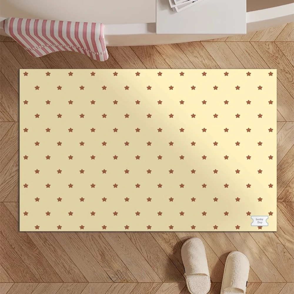 

Cute Pink Pentagram Bath Mat Non-slip Quick-Dry Diatomaceous Earth Lovely Bath Mat Funny Soft Diatom Mud Absorbent Floor Mat