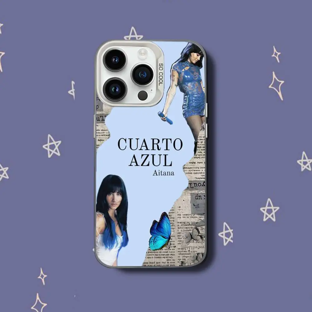 حافظة هاتف AitanaS C-CUARTO A-AZUL-es لهاتف iPhone 17,16,15,14,13,12,11,Pro,XS,Max,Plus,Mini,SE غطاء مقاوم للصدمات من الحلوى البيضاء غير اللامعة