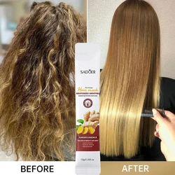 Imbirowa nawilżająca maska do włosów do suchych i zniszczonych włosów Frizz Hair Control Magical Repairing Keratin Hair Smoothing Nourishing Care