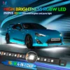 MICTUNING N8 자동차 언더글로우 라이트 스트립, RGBW LED, 무선 앱 및 원격 듀얼 컨트롤, 자동 RGB 분위기 장식 램프 2