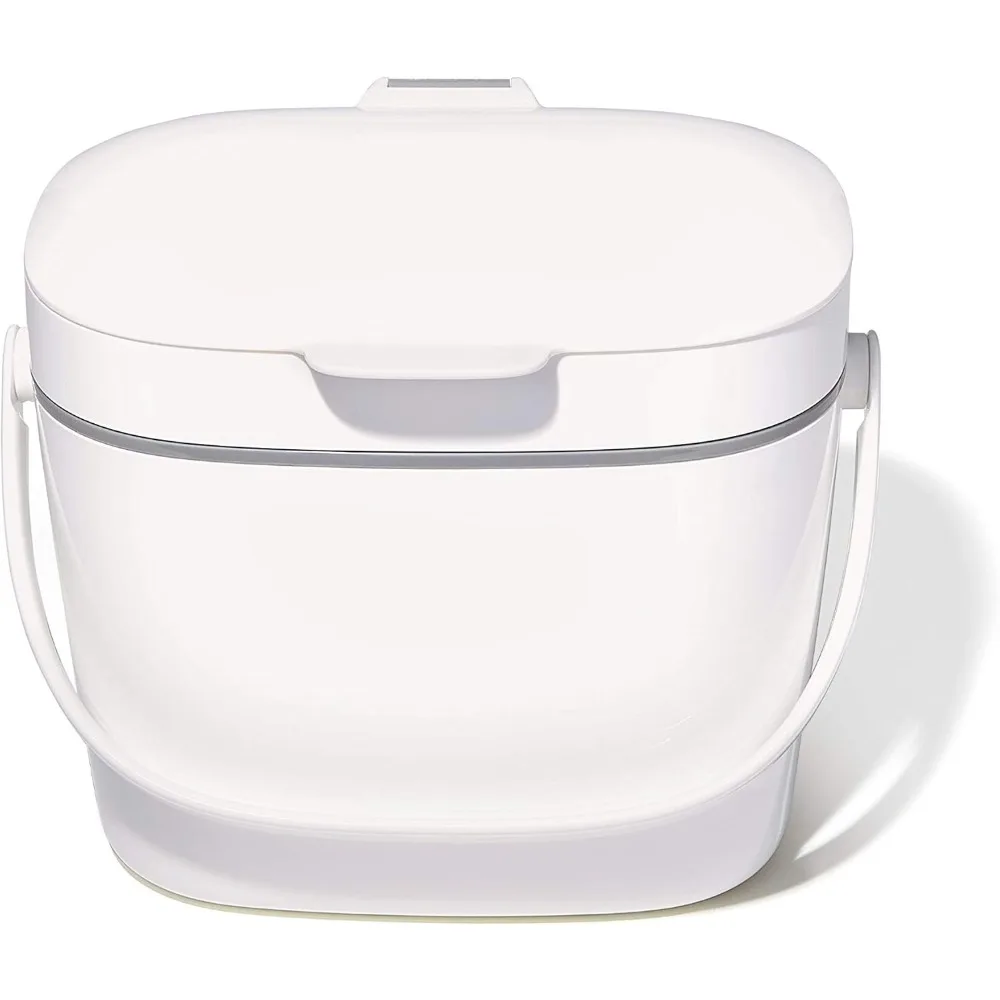 

Контейнер Compost Easy-Clean с хорошими ручками - белый - 1,75 галлонов/6,62 л