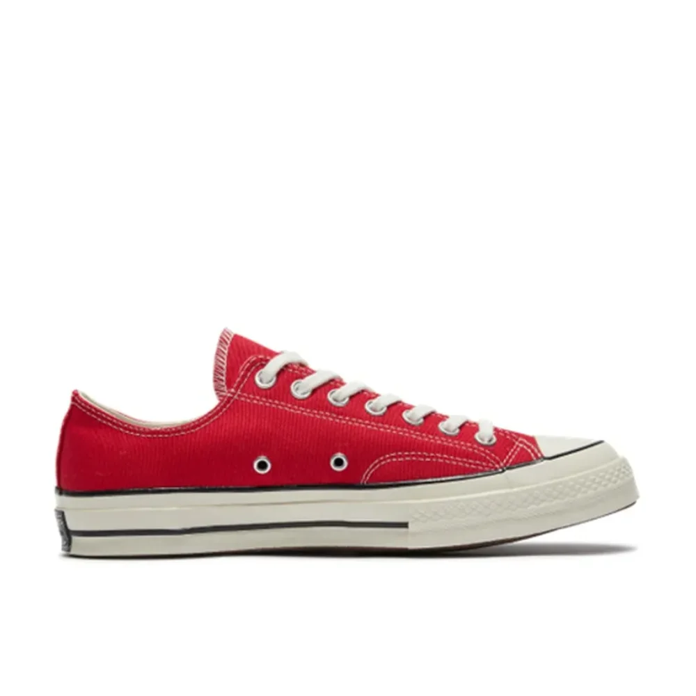 Converse Red 1970s Chuck Taylor All Star Low Men's and Women's Retro Canvas Shoes Classic Casual Low Top Board Shoes