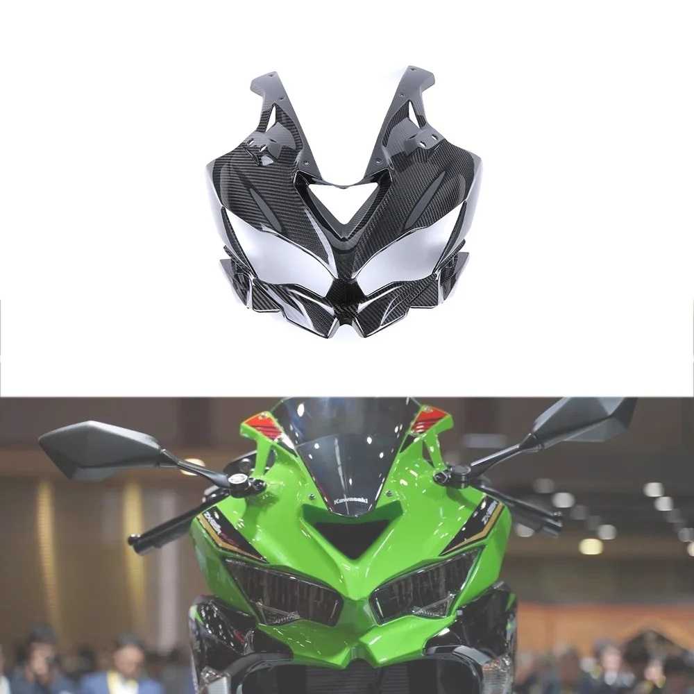 For Kawasaki ZX-4R ZX4R ZX-4RR ZX4RR 2023 2024 Real Carbon Fiber Front Fairing Motorcycle Accessories Moto Fairings Surron
