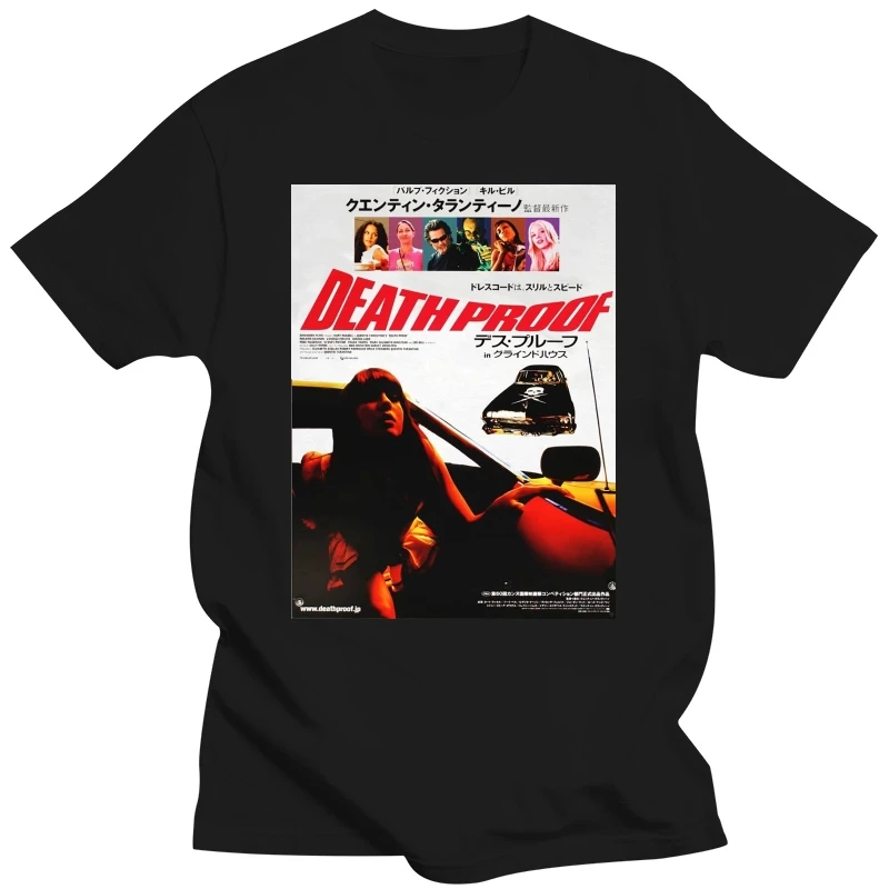 Death Proof Import T Shirt  Cult Movie Tarantino Kustom Grind House 100% Cotton T-Shirt  for Man Top Tee