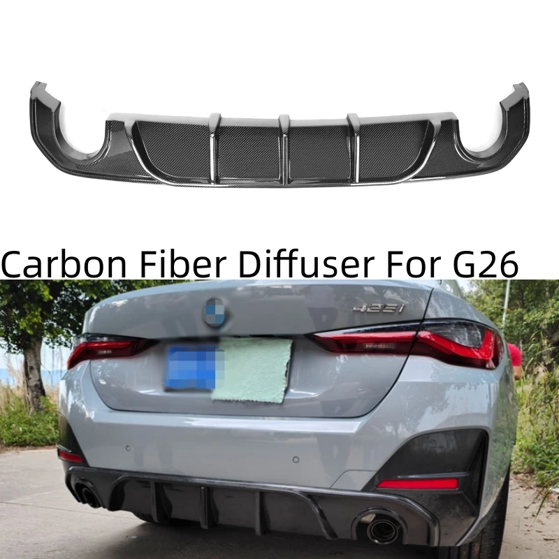 Rear Bumper Diffuser Tail Lip Spoiler For BMW 4 Series 2020+ G26 Gran Coupe 420i 430i 435i M440i 4 Doors M Performance