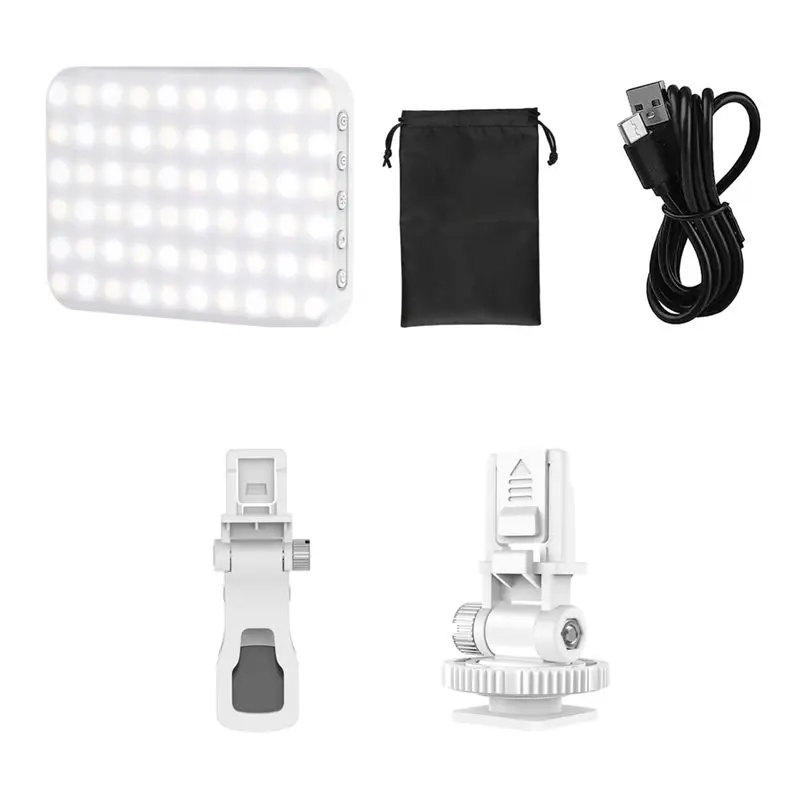 Efficient 60 LED Portable Selfie Light For Video Fill Light 3 Light Modes Adjustable For Video Recording Photos Makeup Meetings