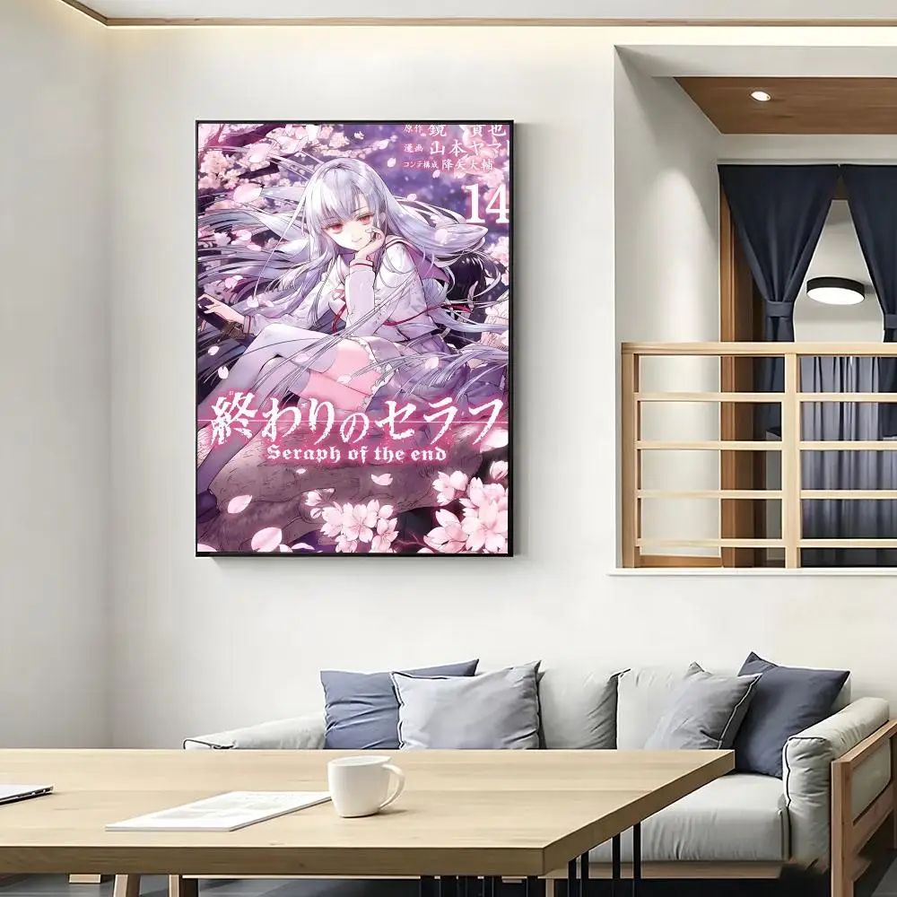 S-Seraph Of The E-End Painting Calligraphy Movie Posters And Prints Canvas Wall Art For Living Room Home Decor