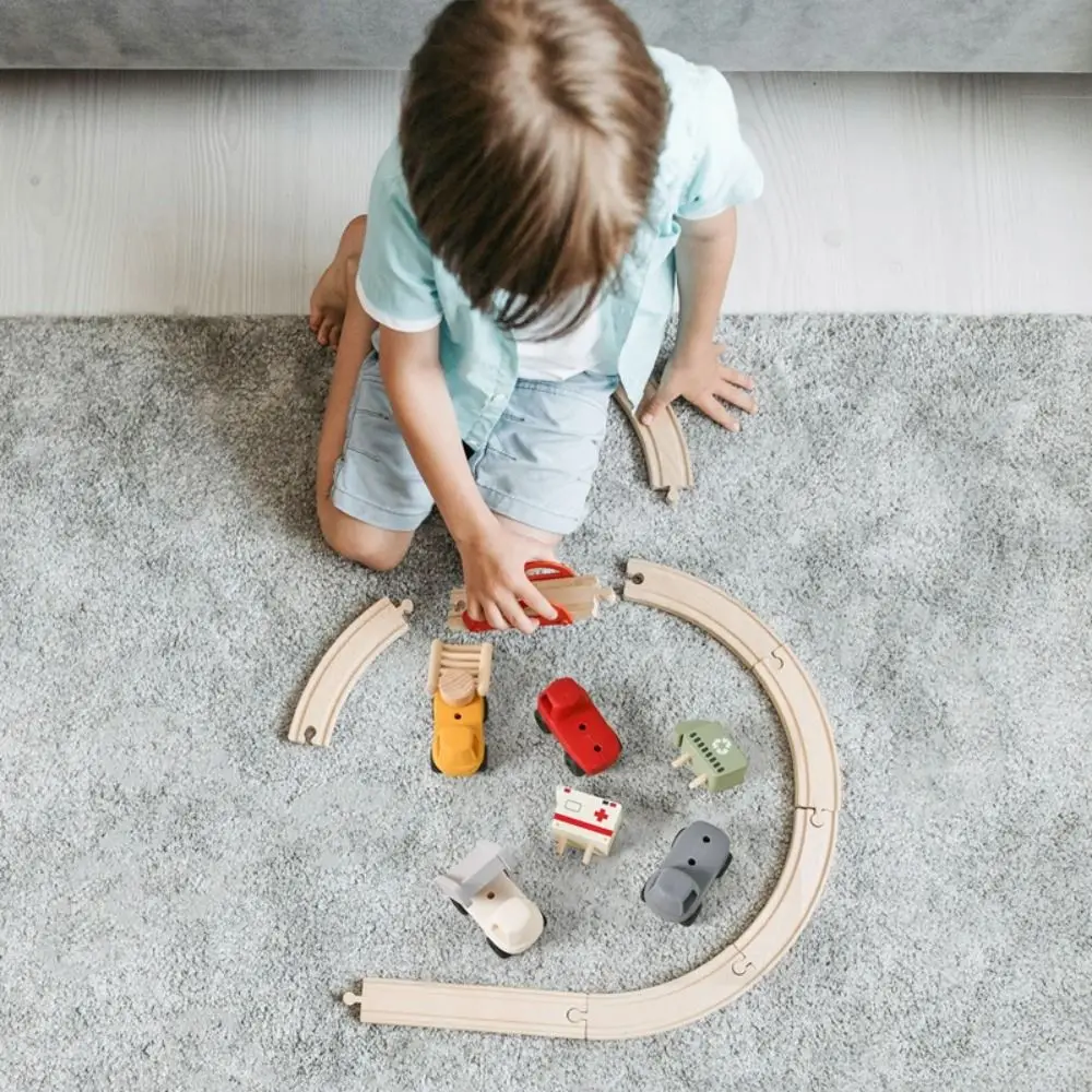 Jeux Montessori détachables, corps multifonctionnel en Silicone, jouet éducatif, voitures, chariot en bois, conception mixte et assortie