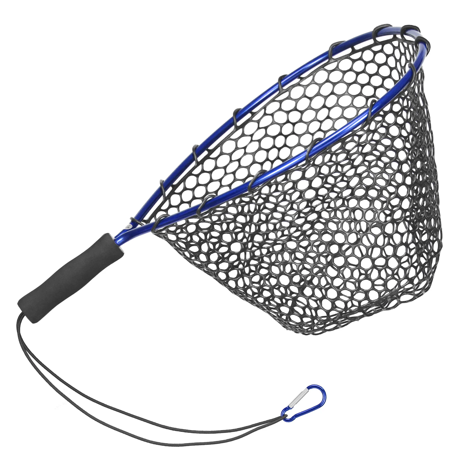 Soft Silicone Fish Net Aluminium Alloy Pole Fishing Tools Small Mesh Foldable Landing Net Pole Casting Network Trap Fishing Net