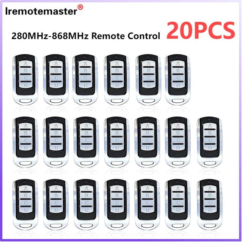 

20PCS Garage Door Remote Control 868mhz Gate Control Rolling Code 287-868MHz Remote Control Duplicator Clone Garage Command Open