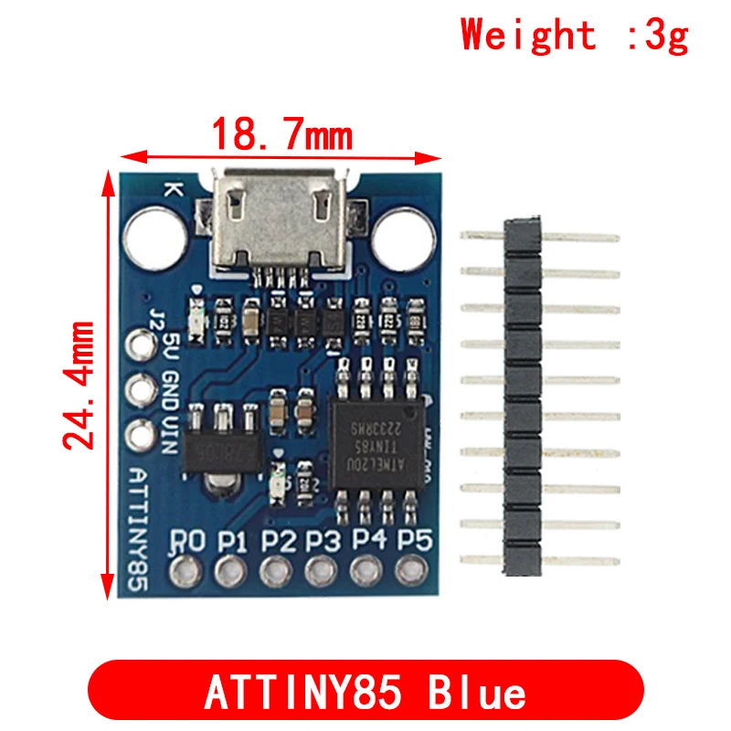 Digispark Kickstarter Micro Development Board ATTINY85/TINY85 Module for Arduino IIC I2C USB