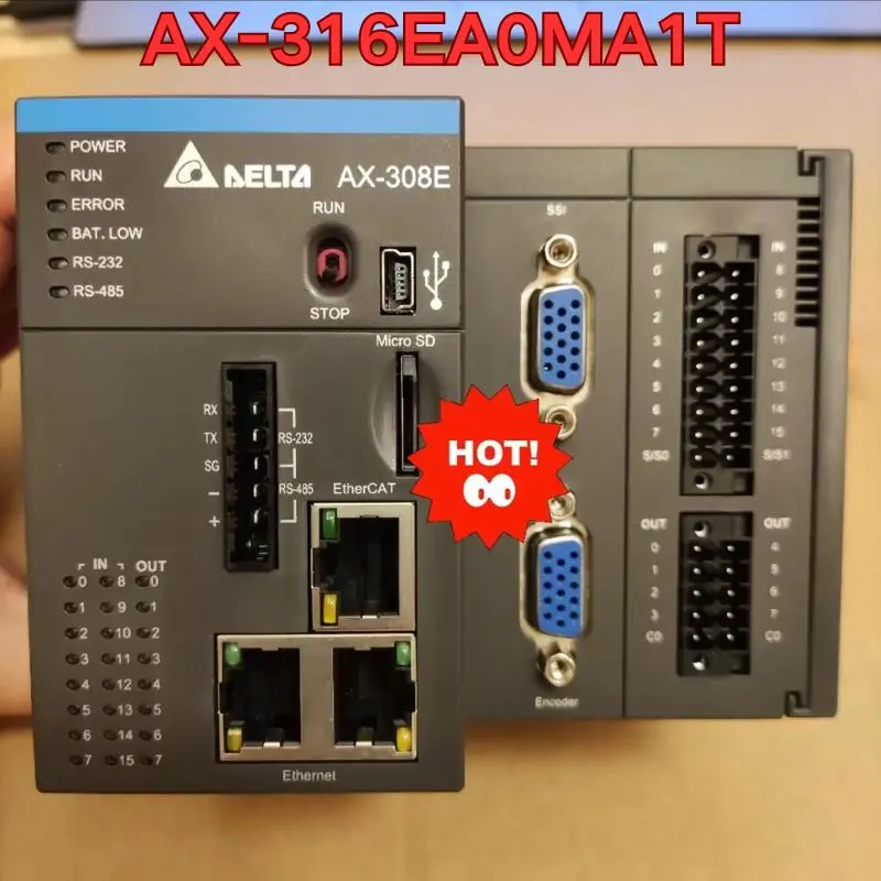 Second-hand AX-316EA0MA1T PLC controller function test is normal