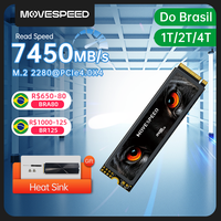 MOVESPEED 7450MB/s SSD NVMe M.2 2280 4TB 2TB 1TB Internal Solid State Hard Disk M2 PCIe 4.0x4 2280 SSD Drive for PS5 Laptop PC