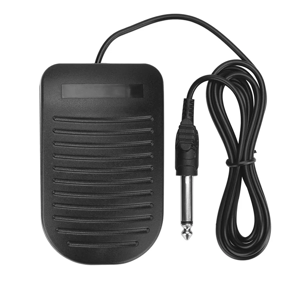 Tattoo Foot Pedal Nonslip Zinc Alloy Plastic Ergonomic Design 1.4 Meter Cord Plug Replacement Foot Pedal for Tattooing