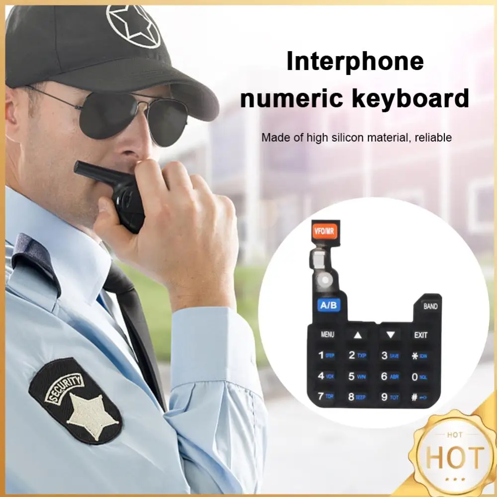 2 шт., сменная клавиатура Walkie Taklie, цифровая клавиатура, детали Walkie Taklie, аксессуары для цифровой клавиатуры для Baofeng UV-5R UV-5RA