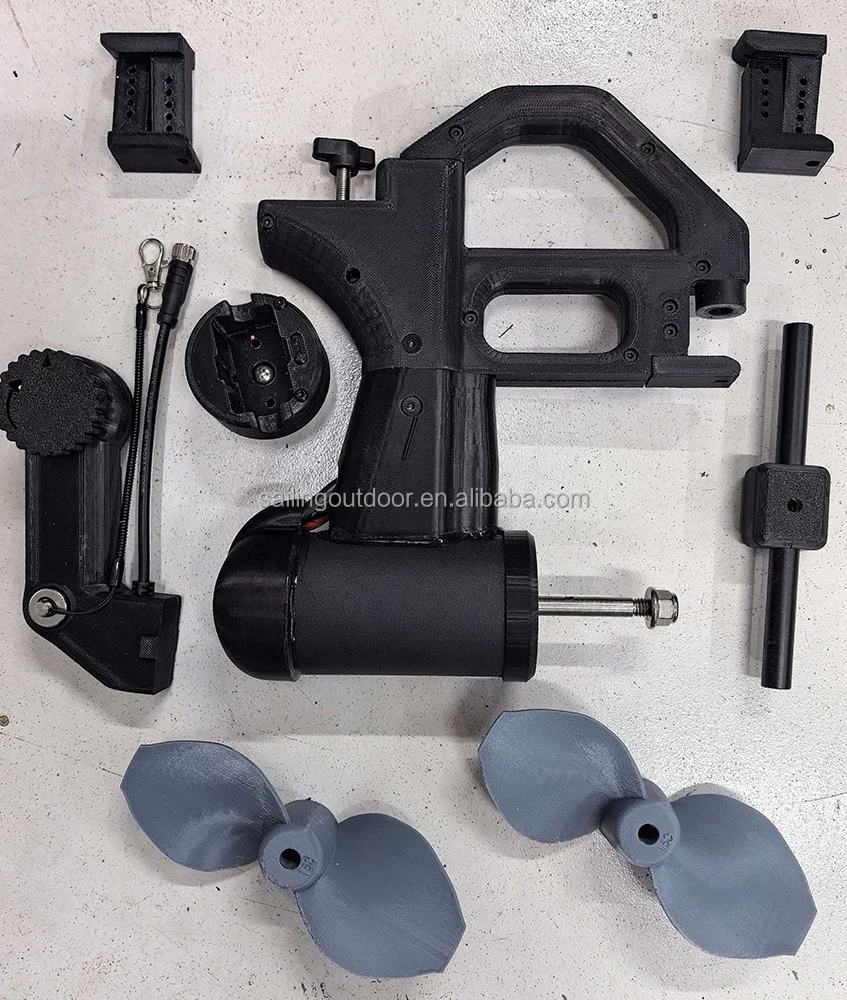12V 800W Electric Brushless Motor Pedal System Handle Control High Thrust Kayak Boat Propeller Can Backward With Fixing Parts