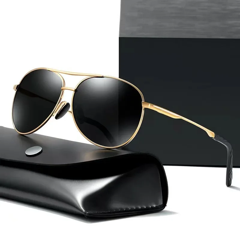 نظارات شمسية معدنية فوتوكرومية فاخرة للرجال والنساء ، نظارات شمسية مستقطبة ، ظلال قيادة مضادة للوهج ، موضة ، أنيقة ، حرباء ، UV400 #2