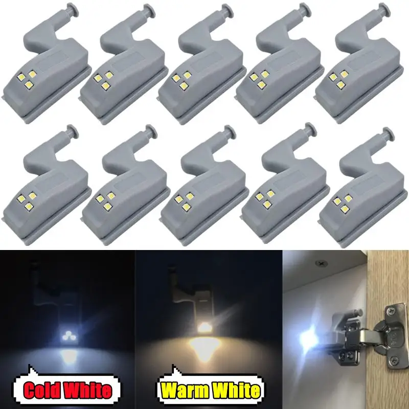 

Комплект из 4 светодиодных светильников для внутренней подсветки шкафов, универсальные датчиковые светильники для дверей гардероба, ночники для спальни и кухни