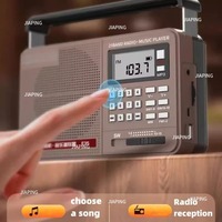 Suitable for  E35 Full Band Radio Digital High Quality Retro Radio High Fidelity USB Music Player Speaker Bass LED