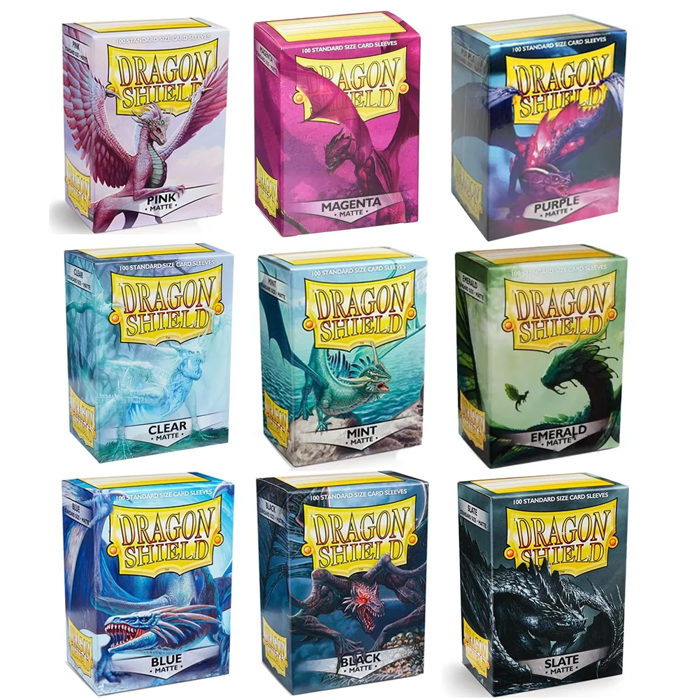 

100 шт./кор., чехол для карт Dragon Shield, 66*91 см, матовые рукава для карт, защита для карт PTCG/Star/MTG