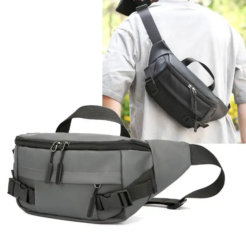 

Мотоциклетная мужская нагрудная сумка для поездок на работу, пешего туризма, велоспорта, кемпинга, спортивной поясной пакет, портативные сумки-мессенджеры для путешествий на открытом воздухе