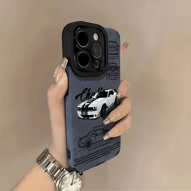 Cool Sports Car Design Phone Case For iPhone 16 17 15 Pro Max 14 Pro 13 12 11 Air XR X XS 7 8 Plus SE 2022 Anti-Fall Soft Cover view 3