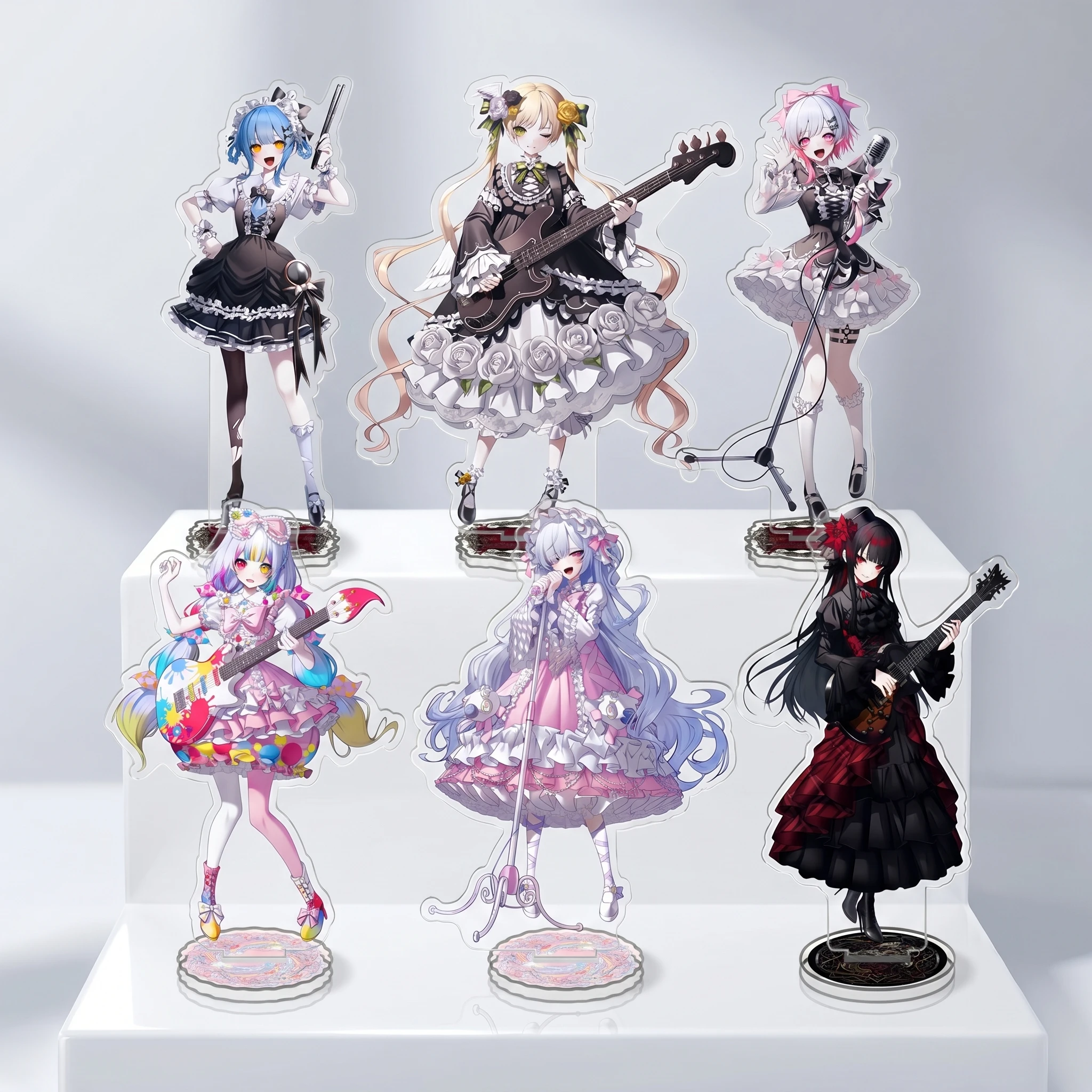 Magical Girl Witch Trials Acrylic Stand Anime Figure Hiro, Ema, An-an, Sherry, Nanoka, Leia Desk Decor Model fan Gift keychain
