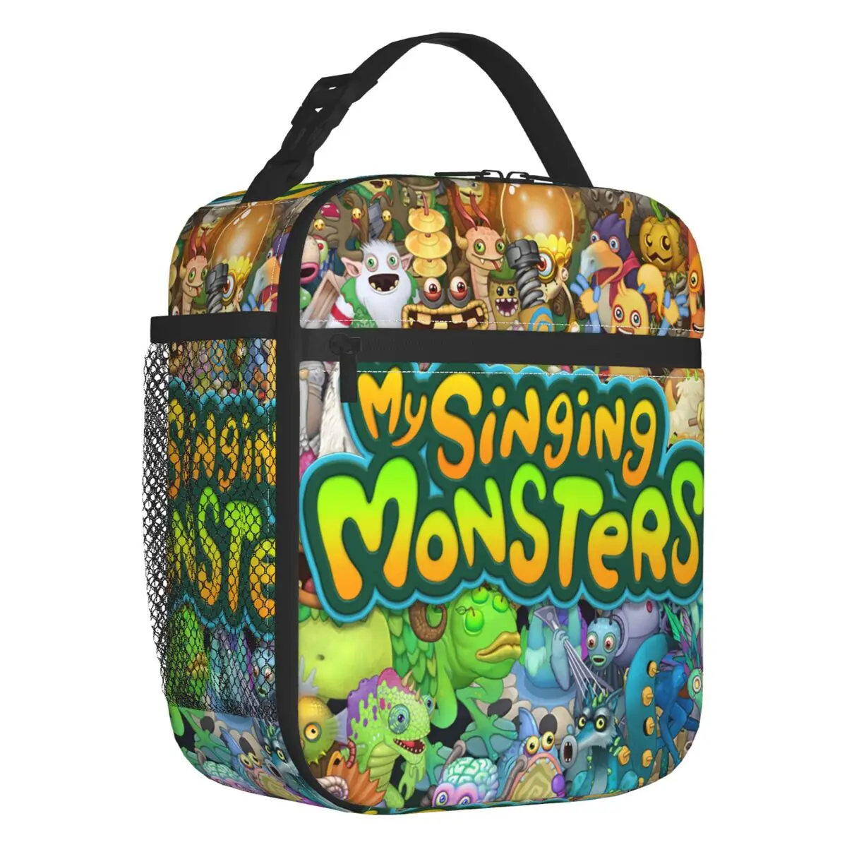 My Singing Monsters Insulated Lunch Bags for Women Video Game Portable Thermal Cooler Food Lunch Box Outdoor Camping Travel