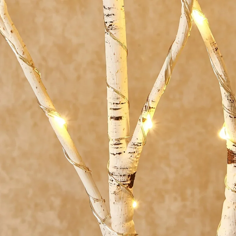 1/2PCS White Birch Branch Light LED Festive Lights Battery Operated For Christmas Party Wedding Decoration Twig Outdoor Lights