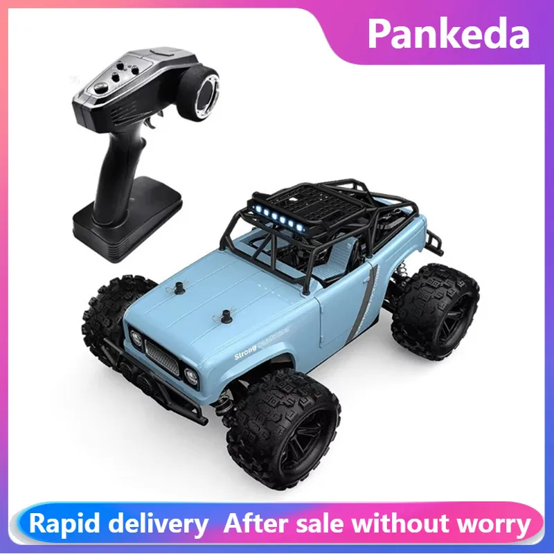 Rc Car Off Road Wireless Remote Control 40KM/H 1:18 Alloy Climbing Car Lights Children's Four-way Climbing Car Toy Model truck