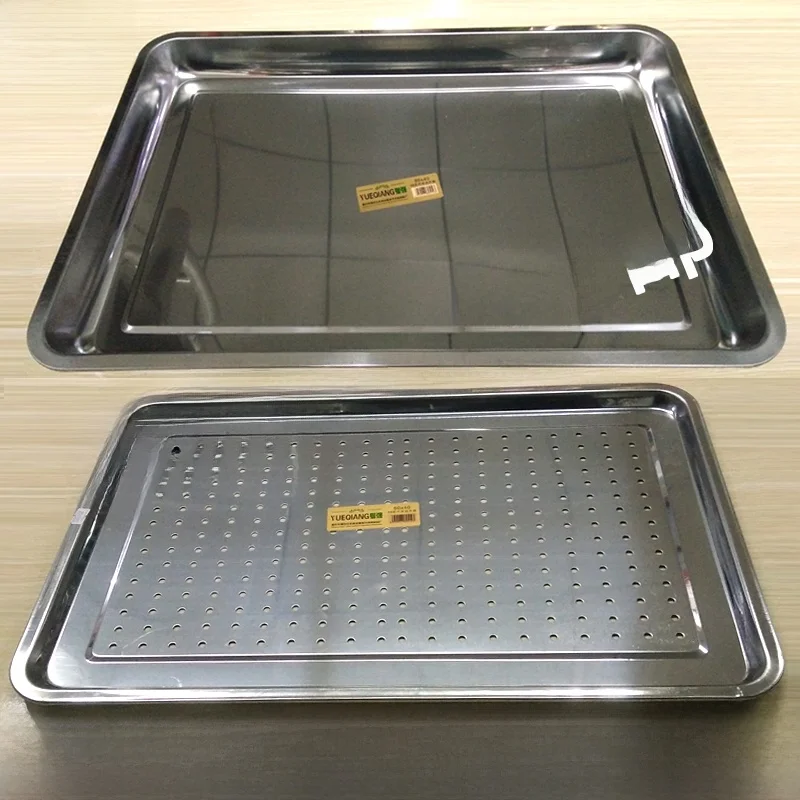 

Поднос для риса из нержавеющей стали, глубокий прямоугольный поднос с пирсингом, поднос для полотенец, ресторан Quali Diwaer Se