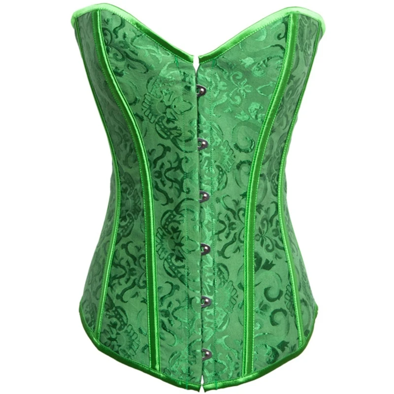 

Vintage Brocade Bustier Women Overbust Corsets Affordable and Fashionable