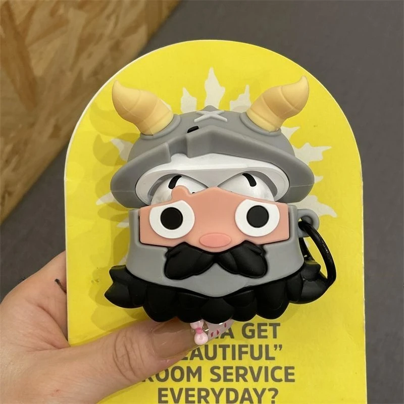 Delicious in Dungeon Senshi Siliconen Oortelefoonhoesje voor Airpods 1 2 3 4 Pro/Pro2 Creatieve 3D Leuke Cartoon Anime Oortelefoonhoes Nieuw