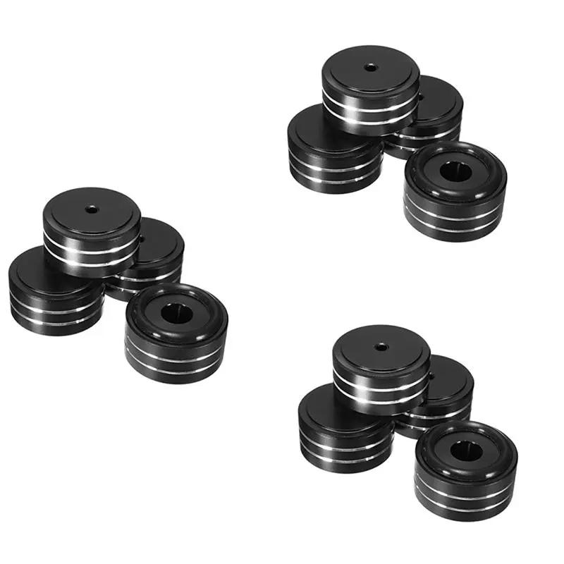 12Pcs 40X20mm Aluminum HIFI AMP Speaker Isolation Stand Turn
