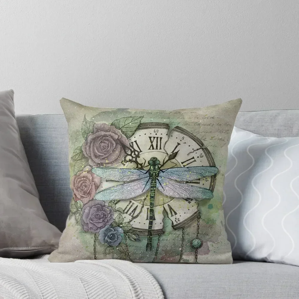 

Time Flies Throw Pillow Cusions Cover Sofas Covers ornamental pillows Decorative pillowcase pillow