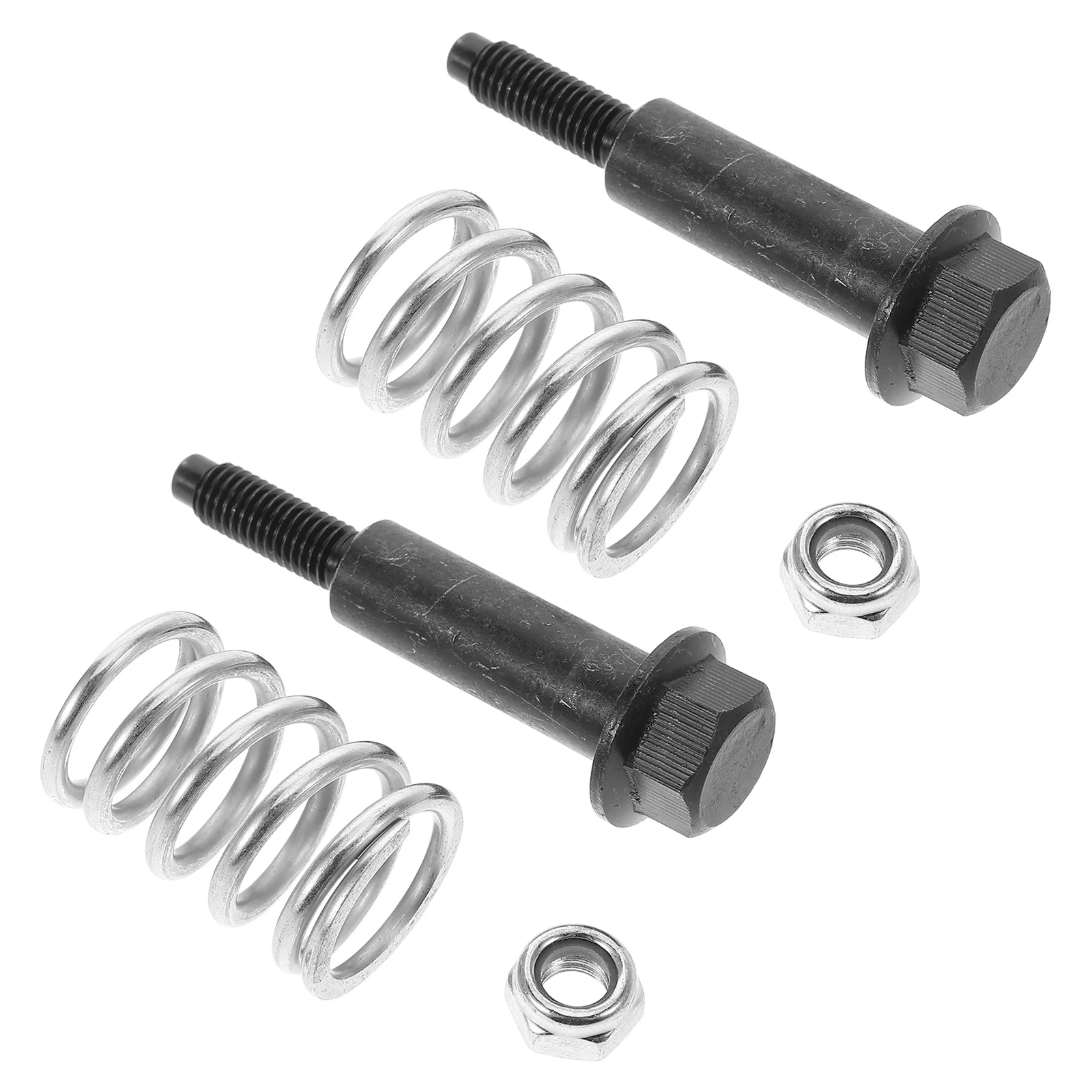 

1 комплект пружин для болтов выхлопных газов, прочный металлический материал, простая установка, повышает выхлопную систему, предотвращает утечки, повышает топливо