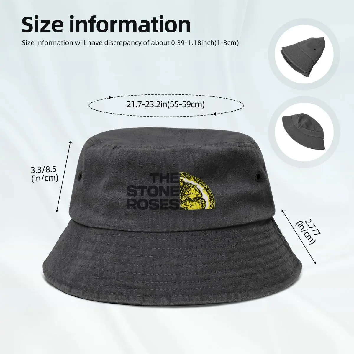 Stone Roses Merch The Stone Roses TSR Logo Bucket Hat Ball Cap funny hat Gentleman Hat dad For Girls Men\'s