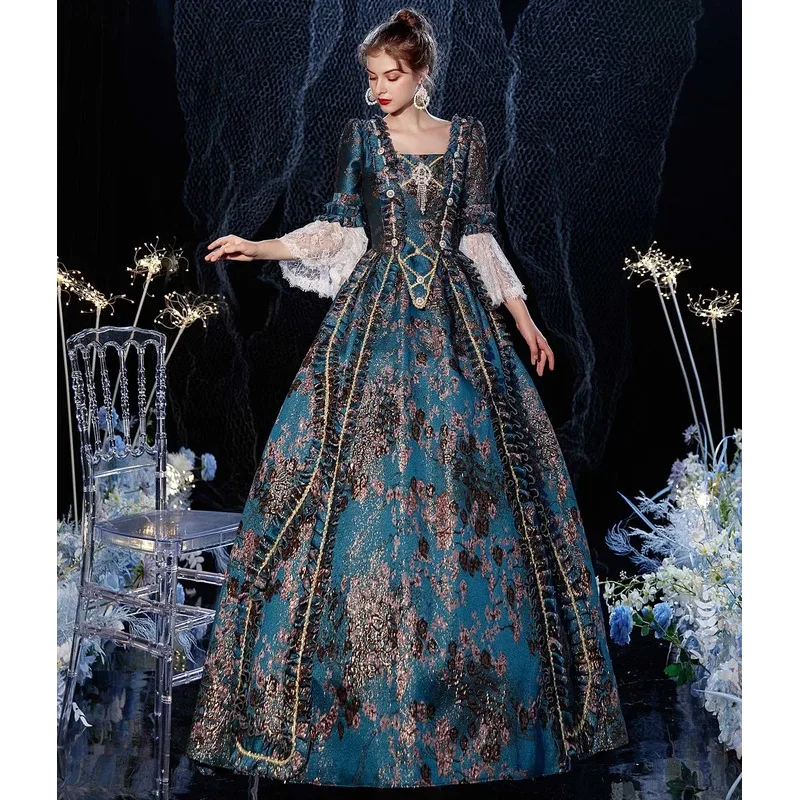 Cosplay Medieval Renaissance Gown Robe Victoria Palace Princess Dress Halloween Carnival Party Costumes For Women Adult Costumes