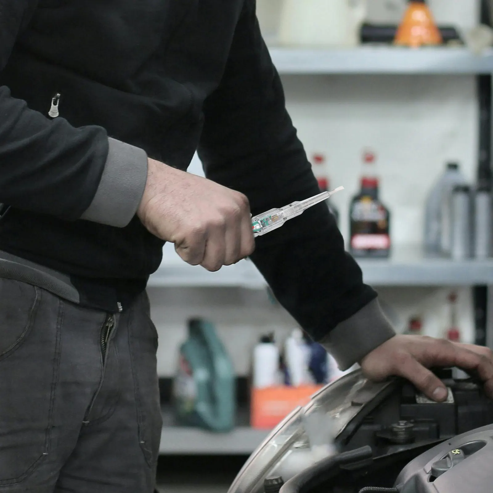 

LED Voltage Tester Pen Multifunctional Electrical Circuit for Cars Electrician Tools Portable Fuse and Outlet Tester