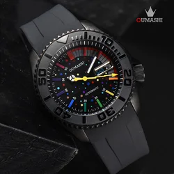 OUMASHI men watch New Men Luxury Automatic Mechanical NH watch 35A watch Movement Stainless Steel Waterproof Watch Luminous 2