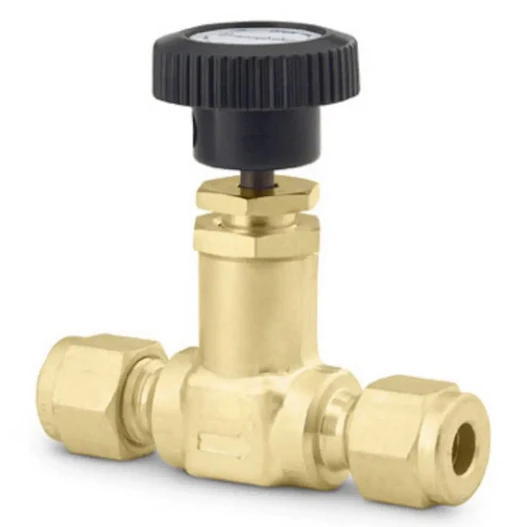 B-4JN Messing-Ventilkappe, Nadelventil, 1/4 Zoll. Rohrverschraubung