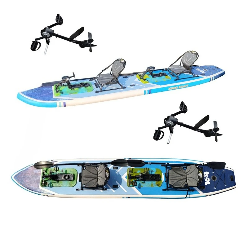 

Double Inflatable SUP Board Double Inflatable Surfboard Double Kayak with Metal Pedals and Aluminum