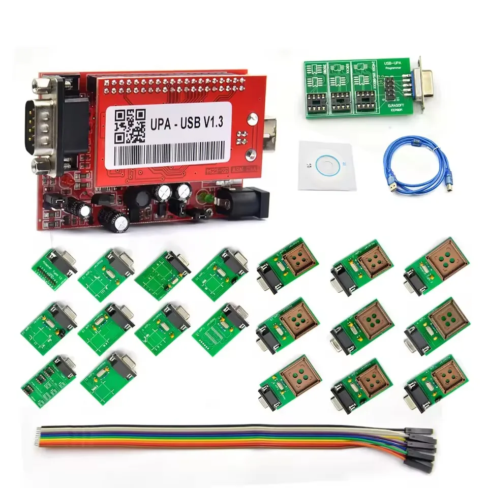 UPA USB الوحدة الرئيسية مجموعة كاملة V1.3 أداة مبرمج وحدة التحكم الإلكترونية للسيارات مع أدوات تشخيص محول EEPROM