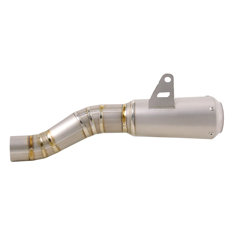 Motorcycle Stainless Steel Exhaust System Mid Link Pipe Escape Muffler No DB Killer For kawasaki ZX6R Ninja ZX6R 2023-2024